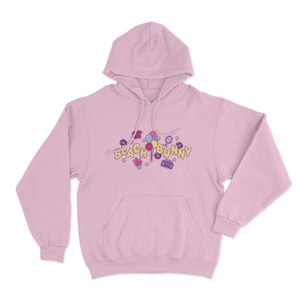 Beach Bunny Retro Party Unisex Hoodie Pink Beach Bunny Retro Party Unisex Hoodie Pink