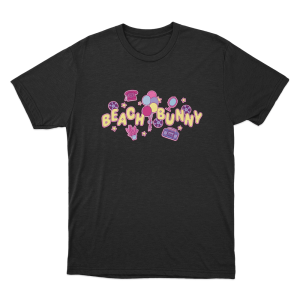 Beach Bunny Retro Party Unisex T Shirt Black