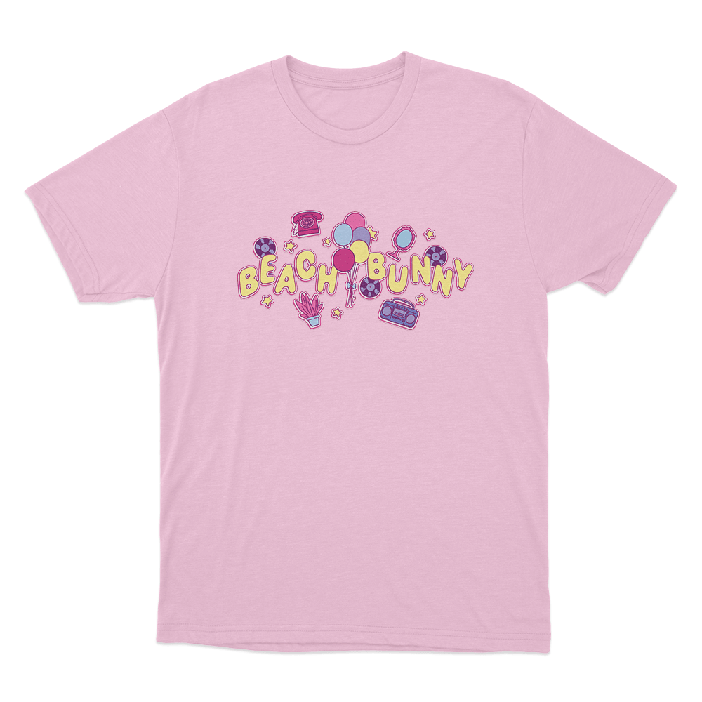 Beach Bunny Retro Party Unisex T Shirt Pink Beach Bunny Retro Party Unisex T Shirt Pink