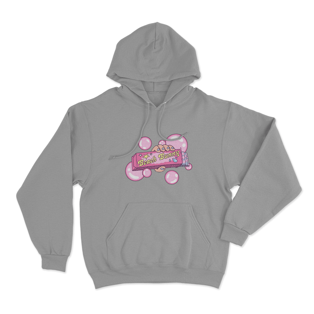 Bubble Gum Unisex Hoodie Grey Bubble Gum Unisex Hoodie Grey