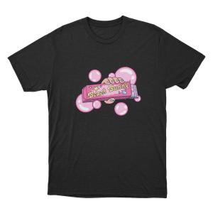 Bubble Gum Unisex T Shirt Black