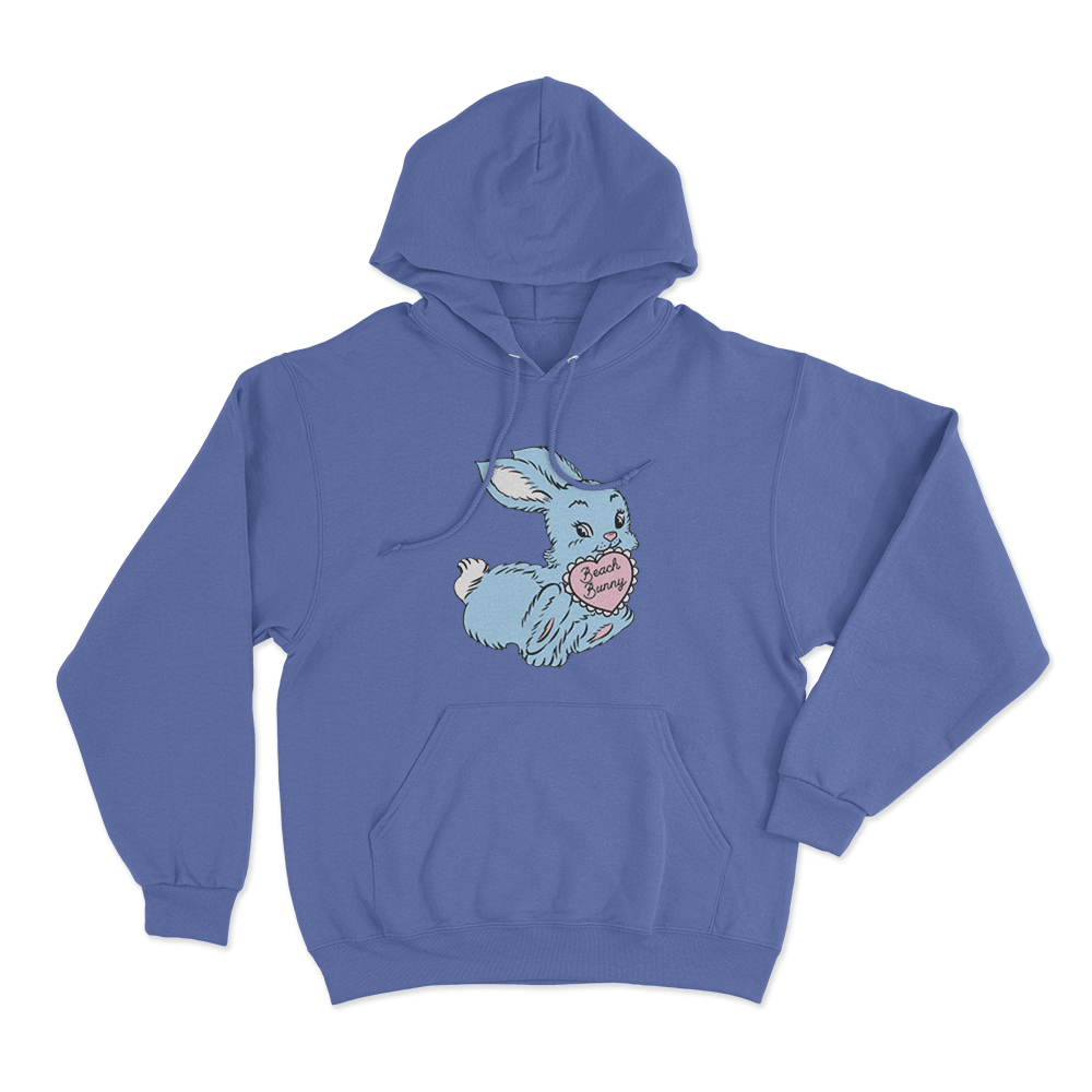 Bunny Unisex Hoodie Blue Bunny Unisex Hoodie Blue