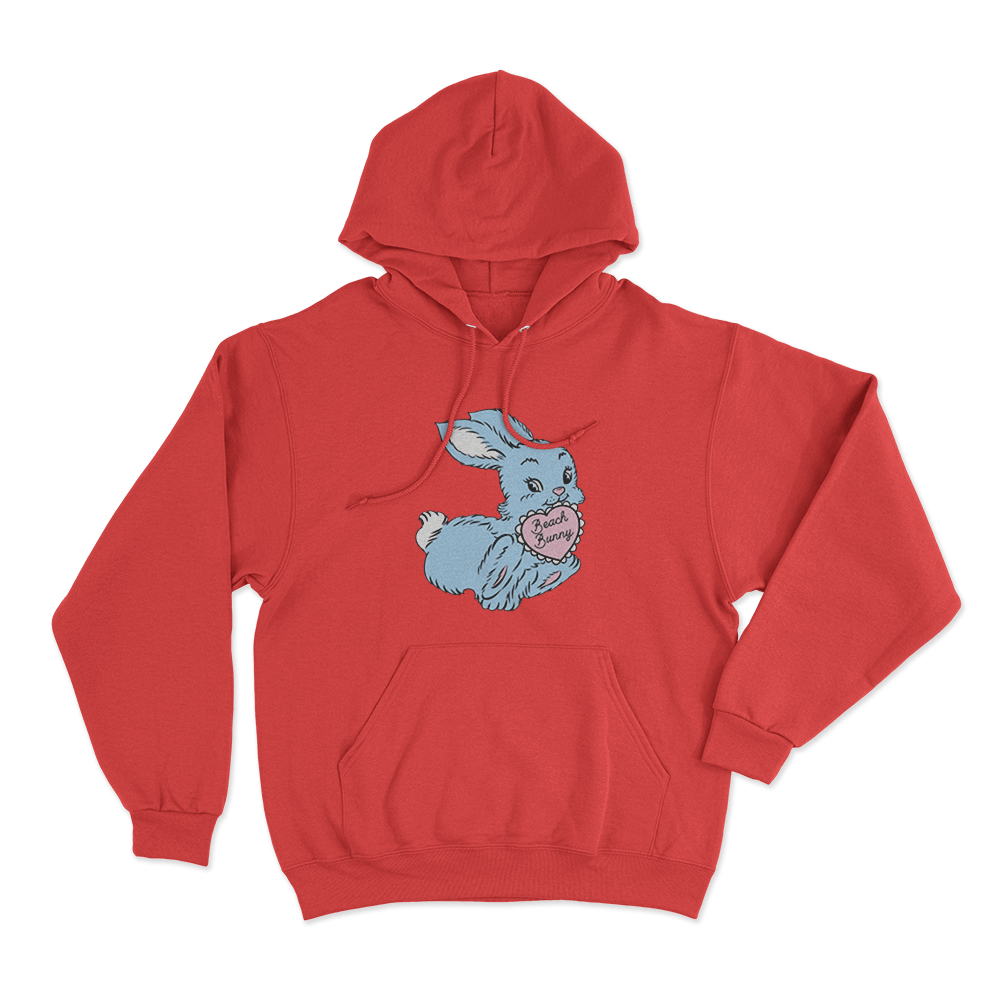 Bunny Unisex Hoodie Red Bunny Unisex Hoodie Red