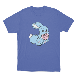 Bunny Unisex T Shirt Blue