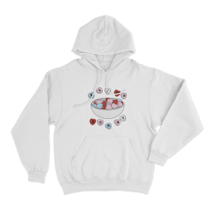 Cereal Unisex Hoodie White