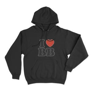 I Love BB Unisex Hoodie Black