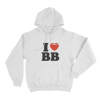 I Love BB Unisex Hoodie White
