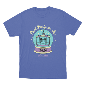 Pool Party On Ice Unisex T Shirt Blue